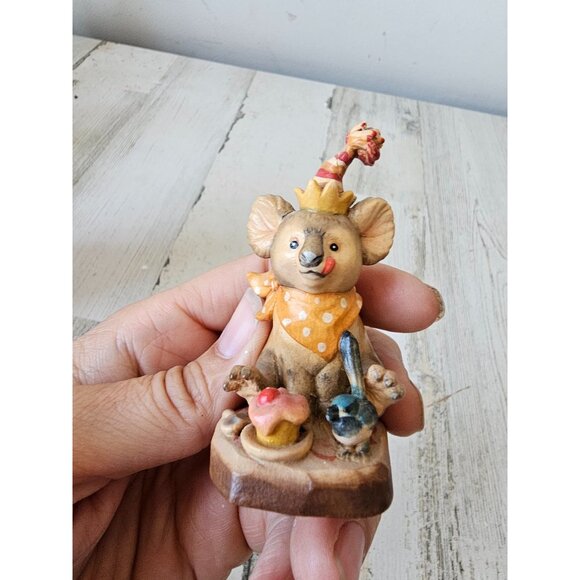 Anri party time Valentin koala birthday limited Italy bluebird figurine statute‎ - Picture 7 of 8